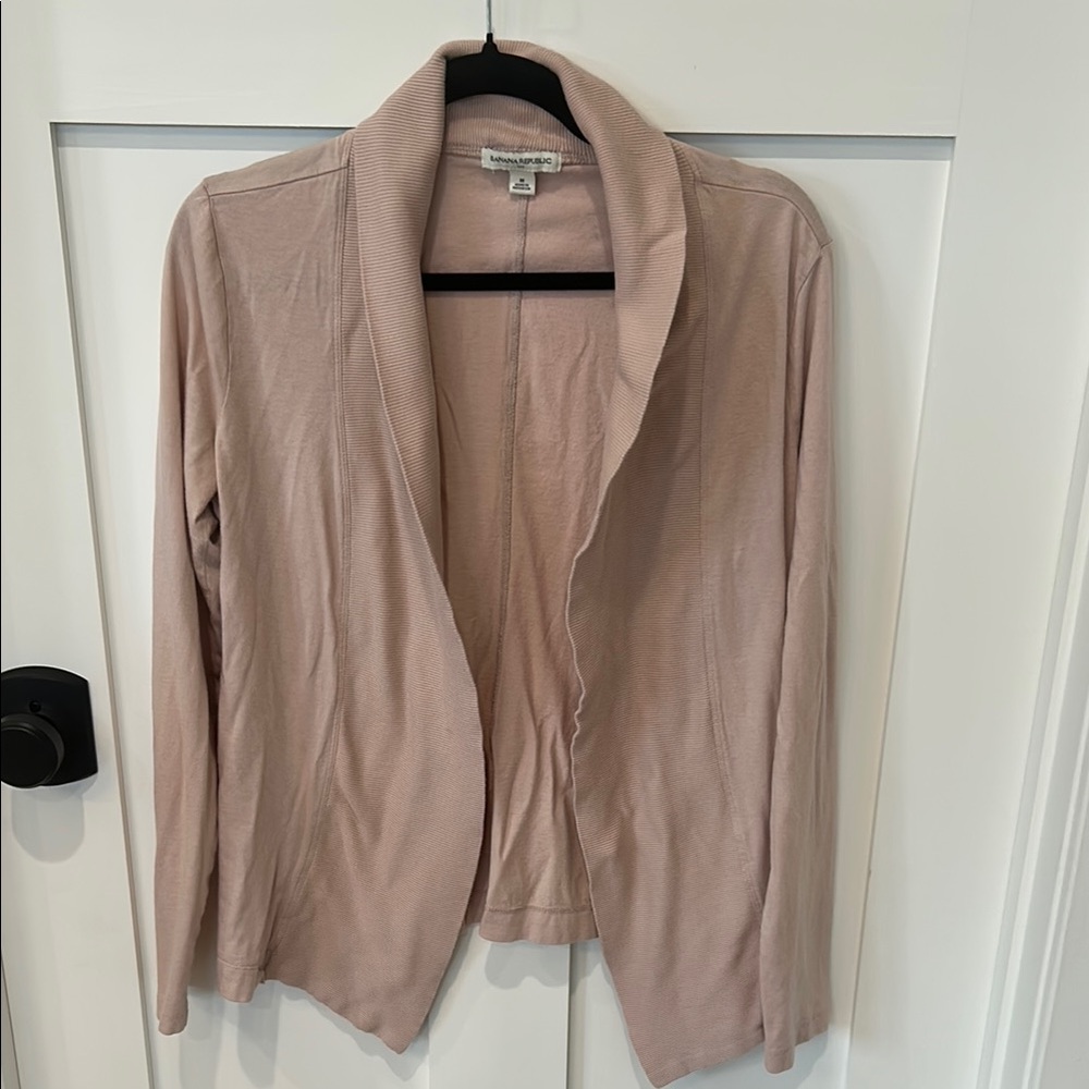 Banana Republic Women's Light Pink Open-Front Cardigan